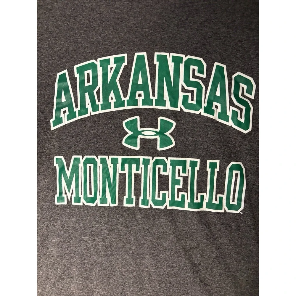 Under Armour Arkansas Monticello Boll Weevels T Shirt Men's Size Medium Gray